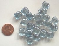 20 10x12mm Crystal Blue Nuggets
